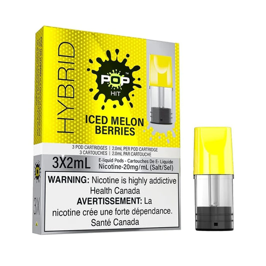 Pop Vapor Hybrid PODS Iced Melon Berries (3x2ml)