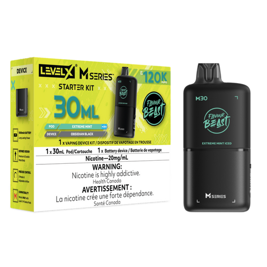 Level X Flavour Beast M Series Starter Kit Extreme Mint Iced