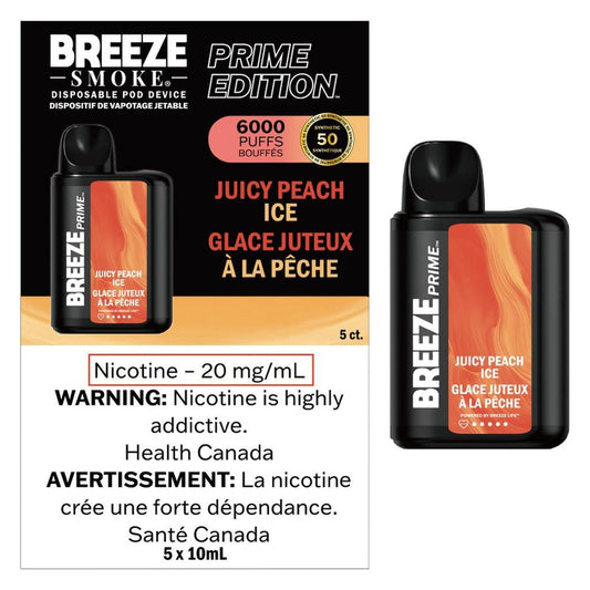 Breeze Prime 6000 Disposable Juicy Peach Ice