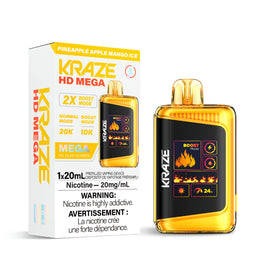 Kraze HD Mega Pineapple Apple Mango Ice ONT