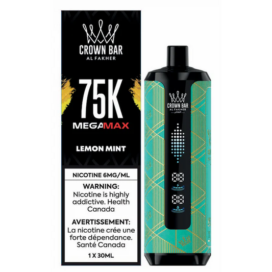 AL Fakher Crown Bar 75K MegaMax Disposable Lemon Mint ONT