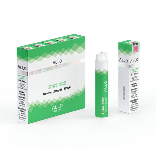 Allo Ultra Disposable 2500 Lemon Lime Cranberry (20mg) ONT
