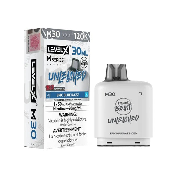 Level X Flavour Beast M Series Pod 30ml Epic Blue Razz Iced