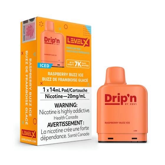 Drip’n Level X PODS Raspberry Buzz Ice