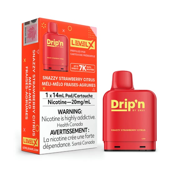 Drip’n Level X PODS Snazzy Strawberry Citrus