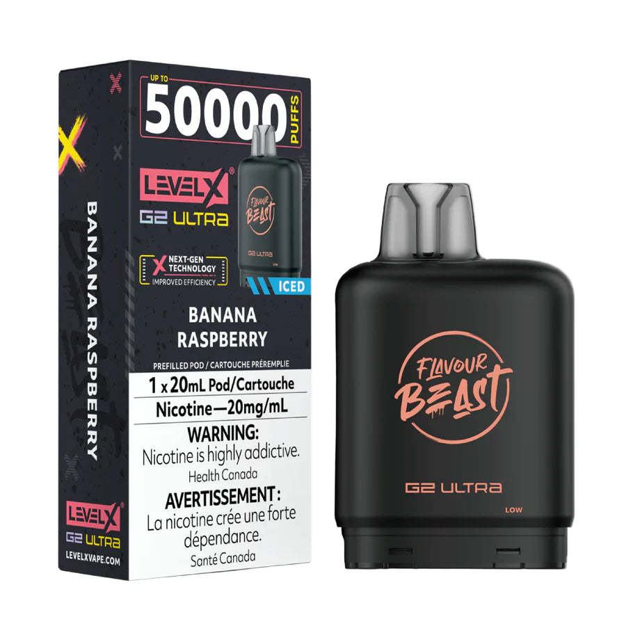 Flavour Beast G2 Ultra Level X POD Banana Raspberry ONT