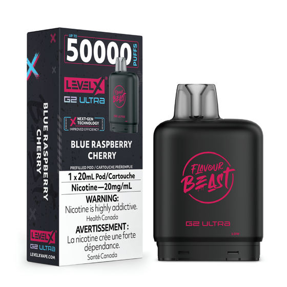Flavour Beast G2 Ultra Level X POD Blue Raspberry Cherry ONT