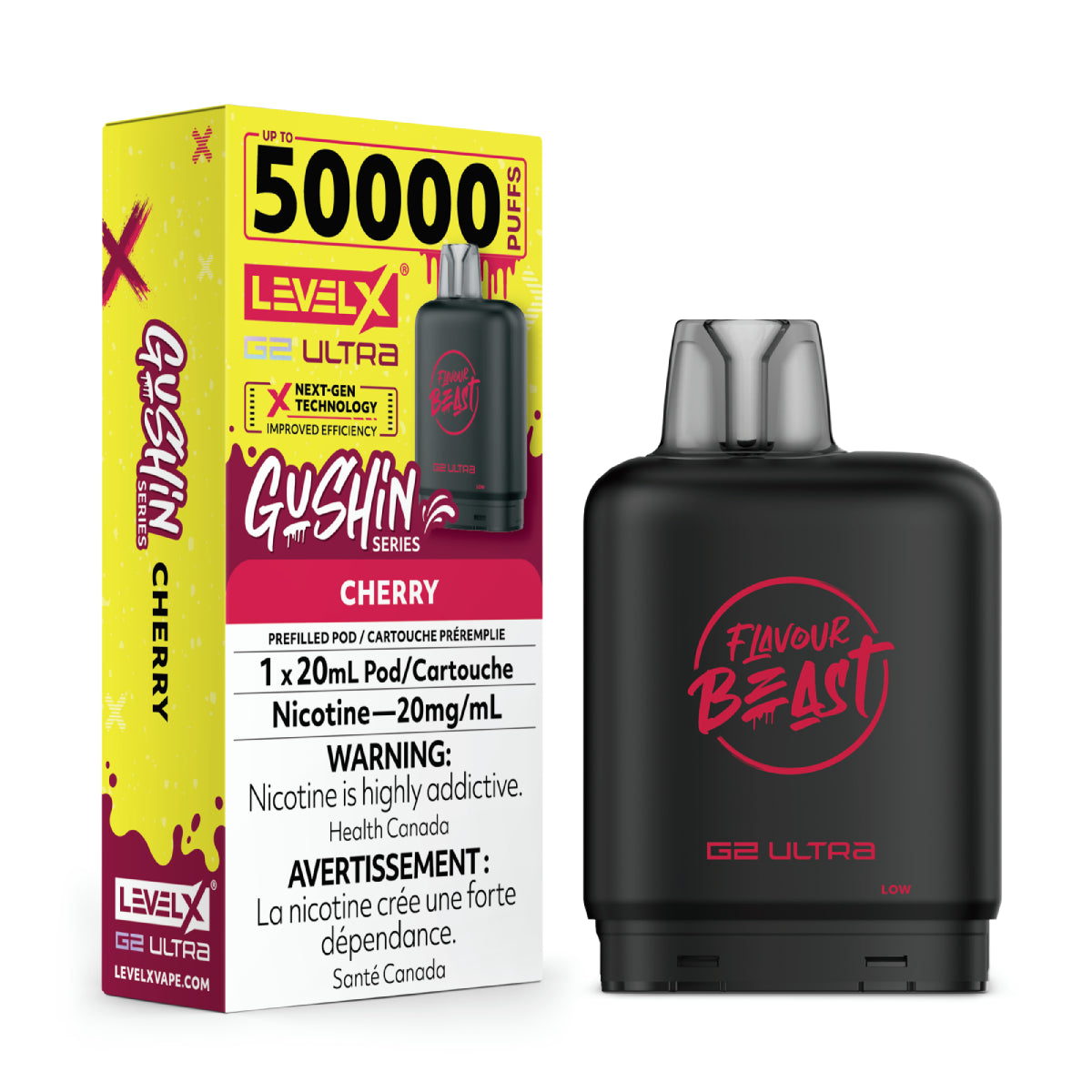 Flavour Beast G2 Ultra Level X POD Gushin Cherry ONT