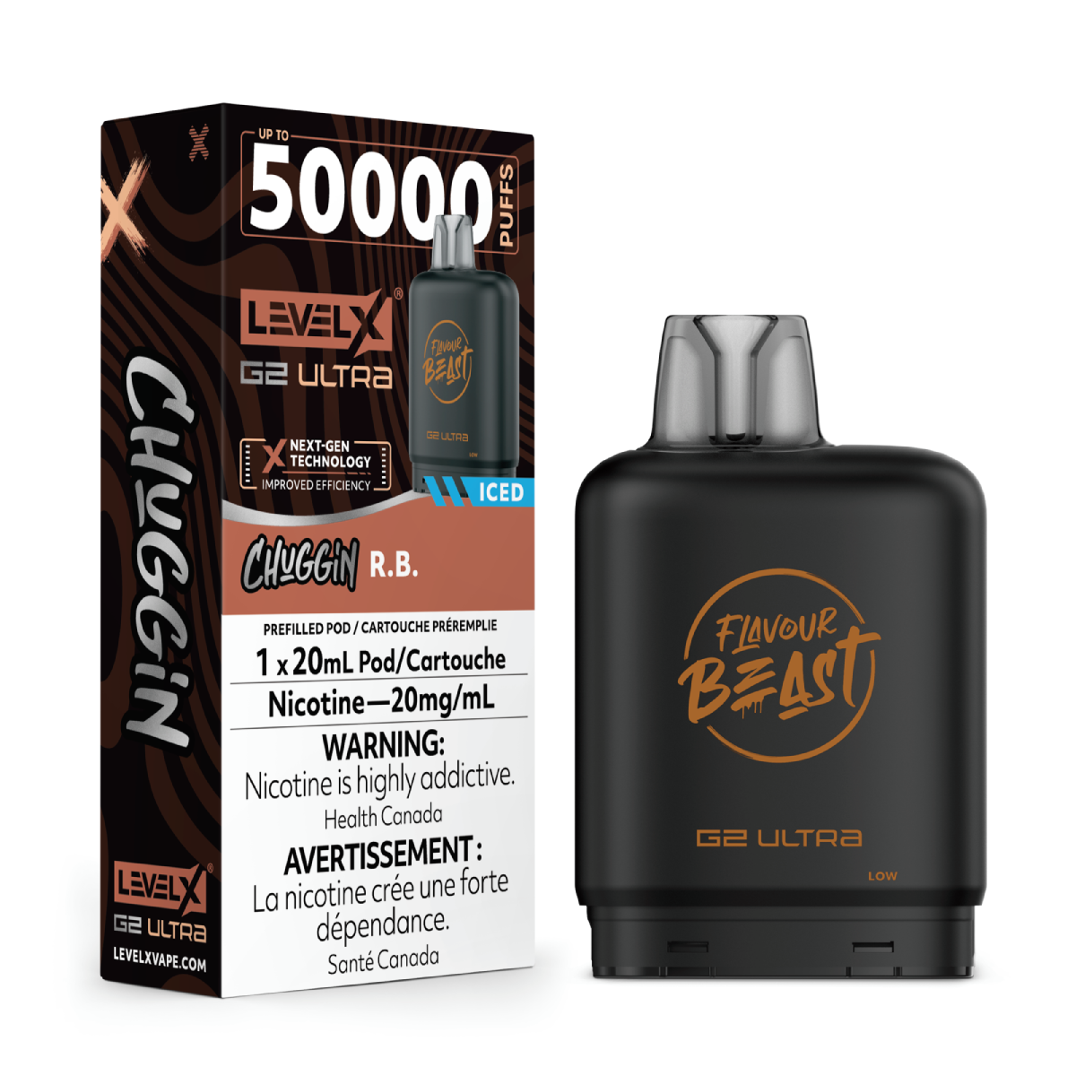 Flavour Beast G2 Ultra Level X POD R.B. Iced ONT