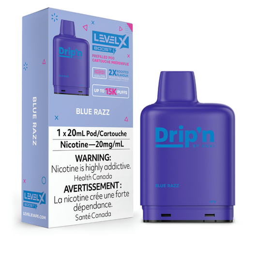 Drip’n Boost G2 Ultra Level X PODS Blue Razz ONT