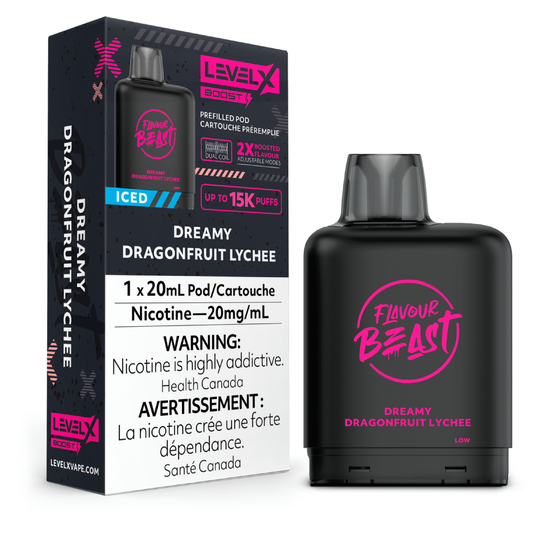 Flavour Beast Boost Level X PODS Dreamy Dragonfruit Lychee ONT
