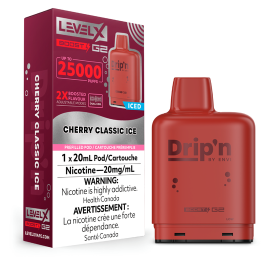 Drip’n Boost Level X PODS Cherry Classic Ice ONT