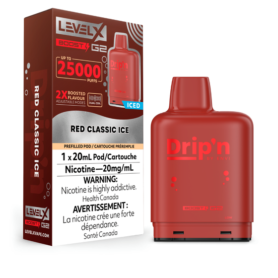 Drip’n Boost Level X PODS Red Classic Ice ONT