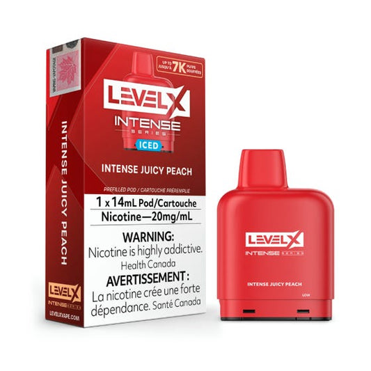 Level X Pods Intense Juicy Peach Iced