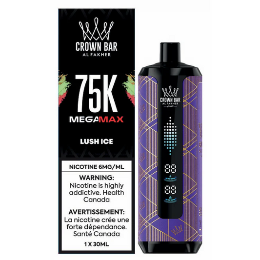 AL Fakher Crown Bar 75K MegaMax Disposable Lush Ice ONT