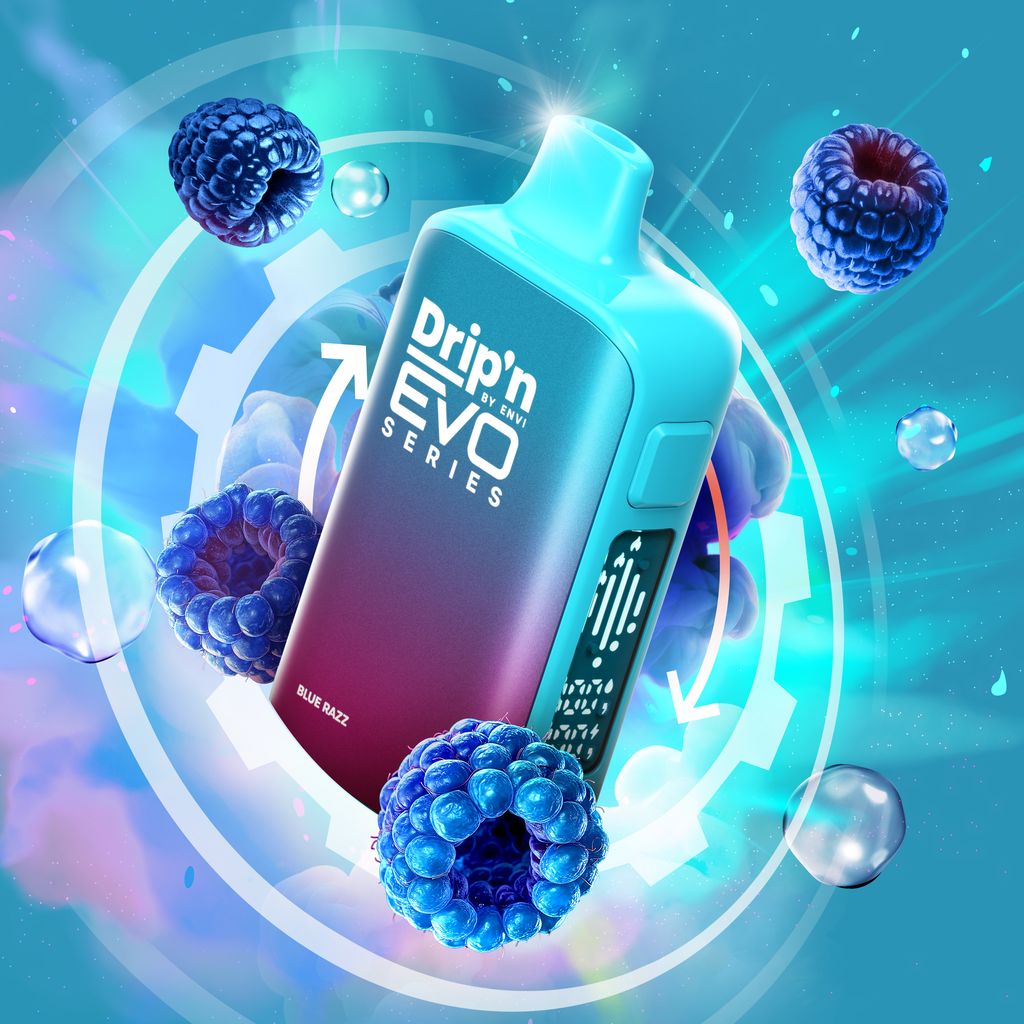Drip’n By Envi Disposable EVO63K Blue Razz ONT
