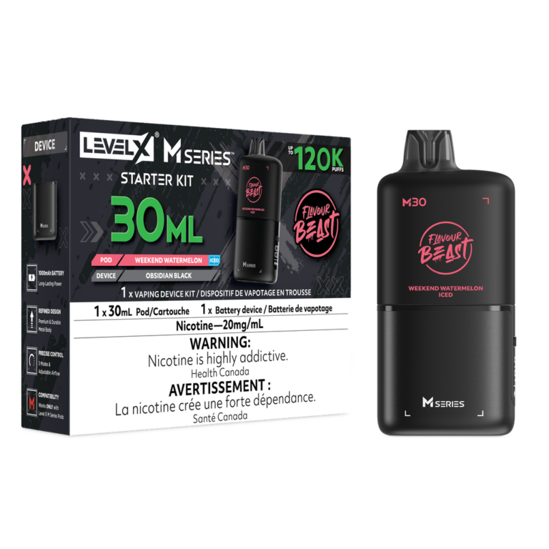 Level X Flavour Beast M Series Starter Kit Weekend Watermelon Iced