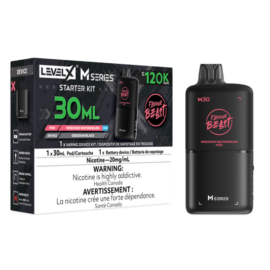 Level X Flavour Beast M Series Starter Kit Weekend Watermelon Iced