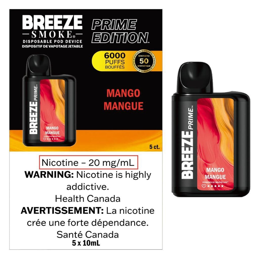 Breeze Prime 6000 Disposable Mango