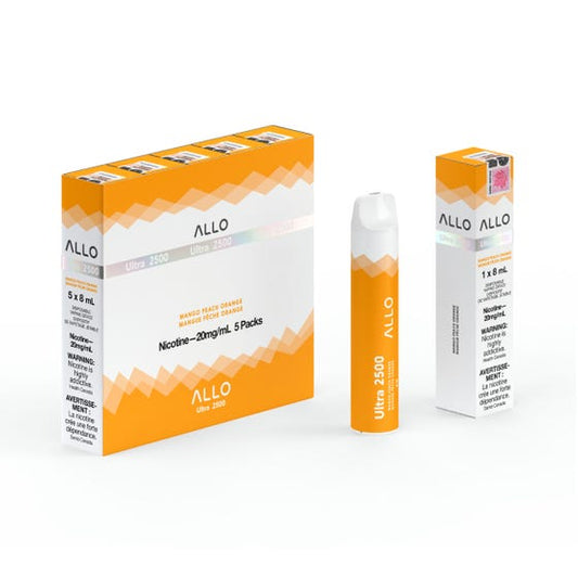 Allo Ultra Disposable 2500 Mango Peach Orange (20mg) ONT