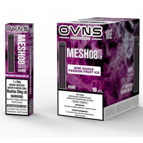 OVNS MESH08 PRO 5500 Disposable Kiwi Guava Passionfruit Ice