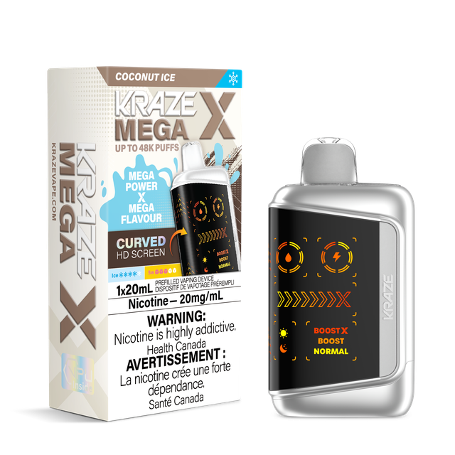 Kraze Mega X 48K Disposable Coconut Ice