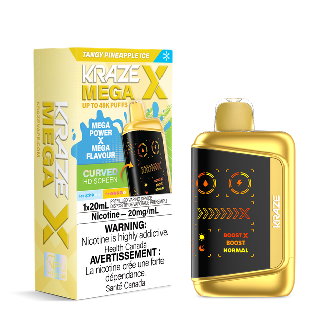 Kraze Mega X 48K Disposable Tangy Pineapple Ice