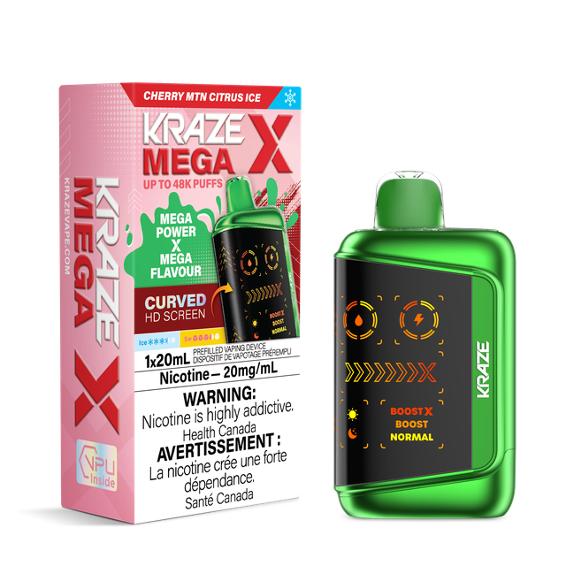Kraze Mega X 48K Disposable Cherry MTN Citrus Ice