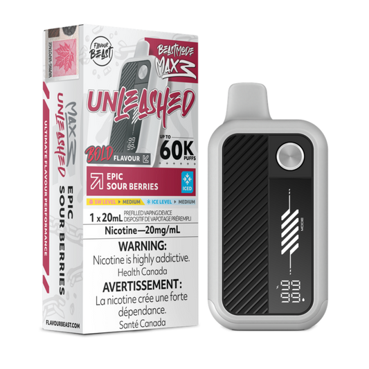 Flavour Beast Disposable Mode Max 3 60K Unleashed Epic Sour Berries ONT