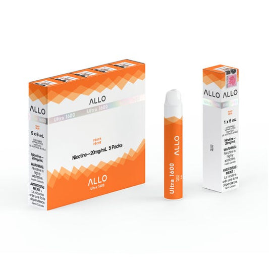 Allo Ultra Disposable 1600 Peach ONT