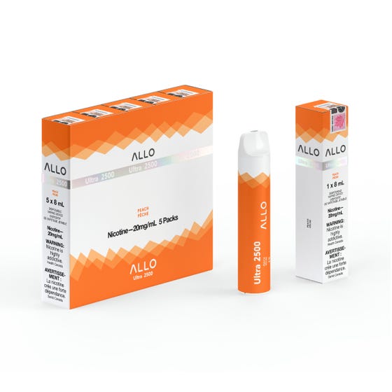 Allo Ultra Disposable 2500 Peach(20mg) ONT