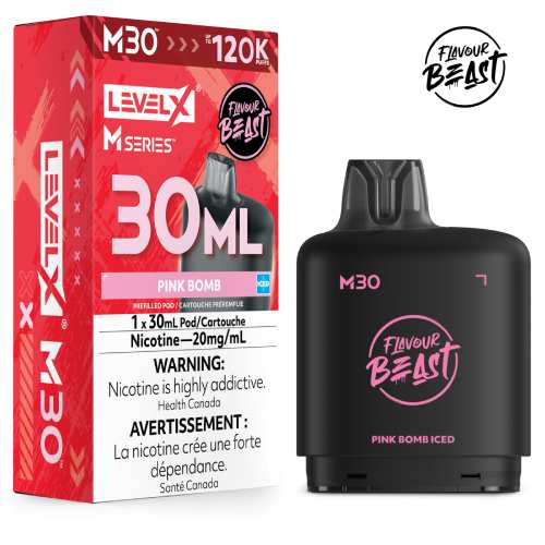 Level X Flavour Beast M Series Pod 30ml Pink Bomb Iced