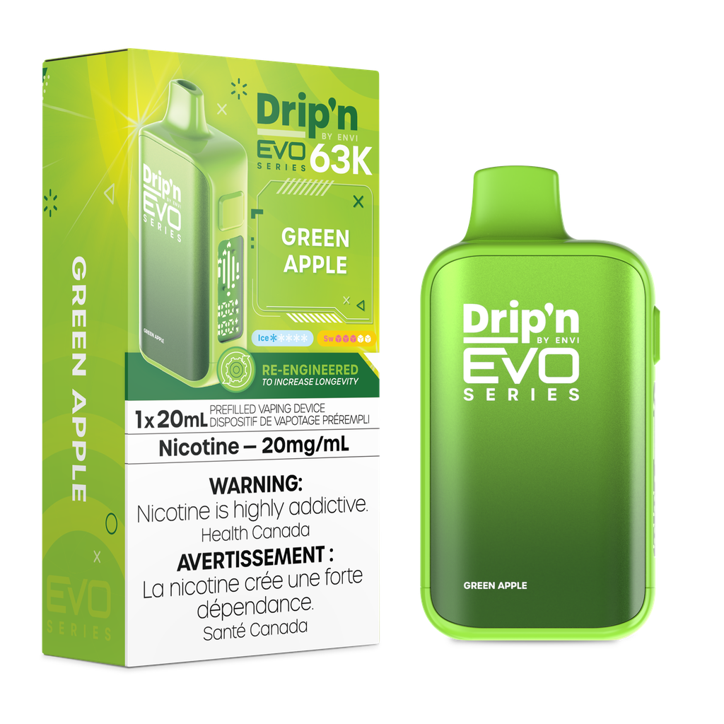 Drip’n By Envi Disposable EVO63K Green Apple ONT