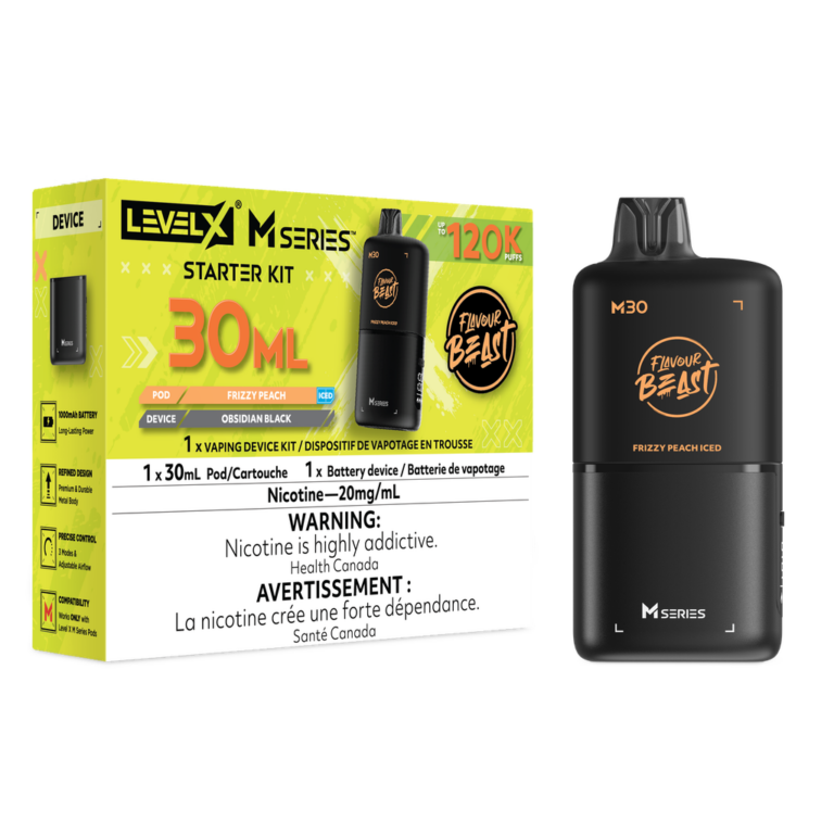 Level X Flavour Beast M Series Starter Kit Frizzy Peach Iced