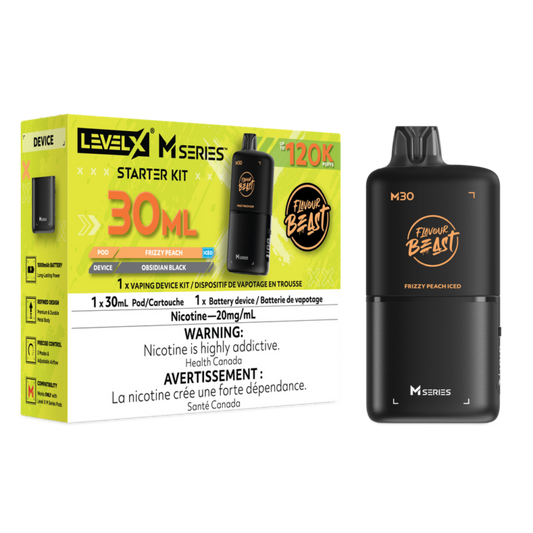 Level X Flavour Beast M Series Starter Kit Frizzy Peach Iced