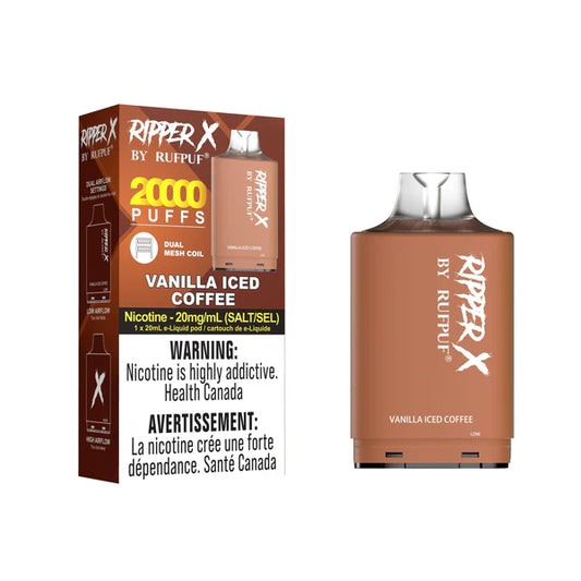 Ripper 20000 Level X Pods Vanilla Iced Coffee