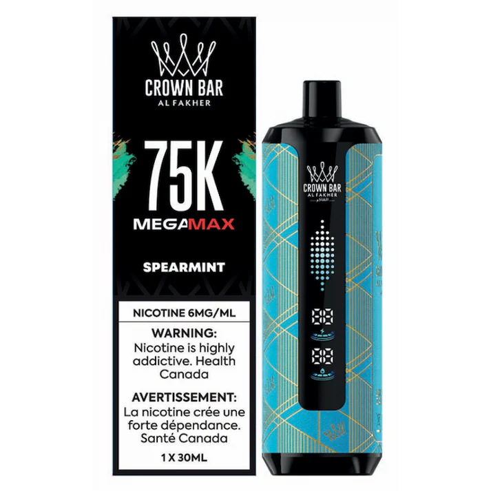 AL Fakher Crown Bar 75K MegaMax Disposable Spearmint ONT