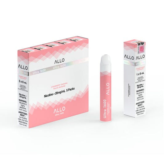 Allo Ultra Disposable 1600 Strawberry Banana ONT