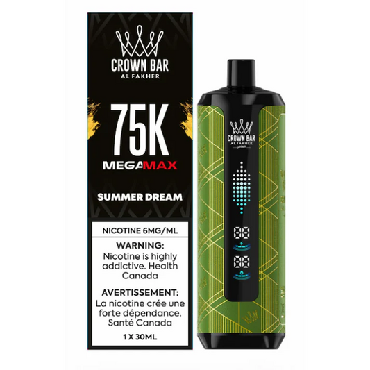 AL Fakher Crown Bar 75K MegaMax Disposable Summer Dream ONT