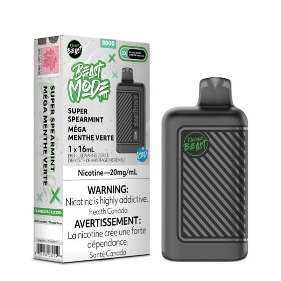 Flavour Beast Disposable Mode 8000 Super Spearmint Iced ONT