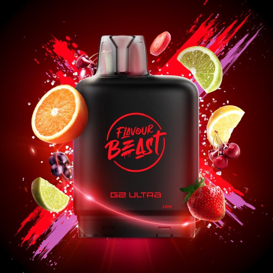 Flavour Beast G2 Ultra Level X PODS Flippin' Fruit Flash ONT