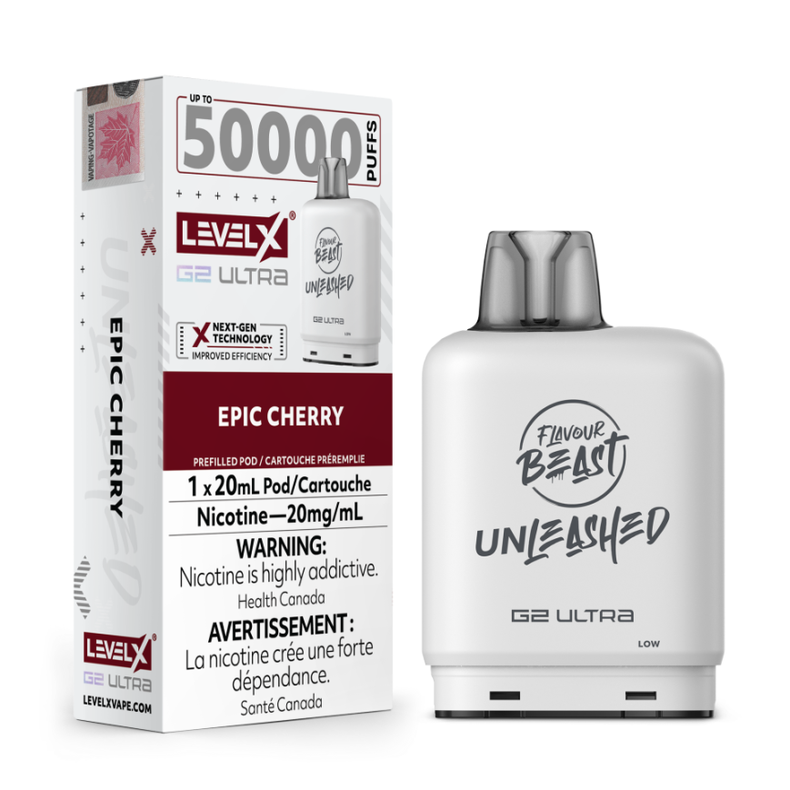 Flavour Beast G2 Ultra Level X PODS Unleashed Epic Cherry ONT