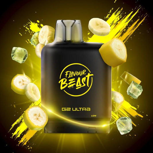 Flavour Beast G2 Ultra Level X PODS Bussin Banana Iced ONT
