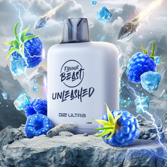 Flavour Beast G2 Ultra Level X PODS Unleashed Epic Blue Razz Iced ONT
