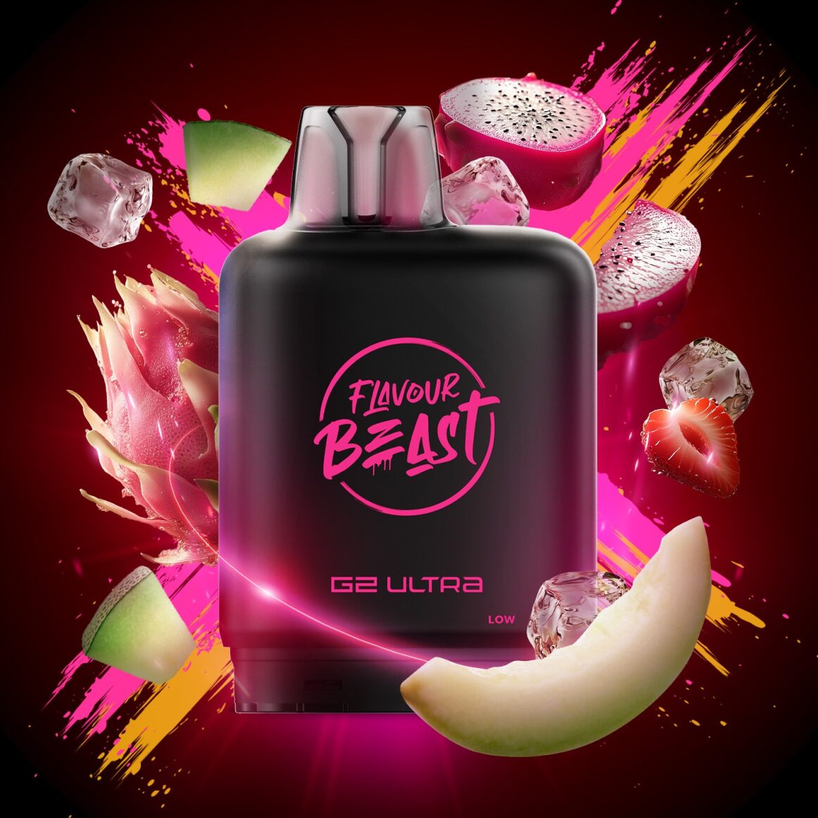 Flavour Beast G2 Ultra Level X PODS Dub Dragon Melon Iced ONT