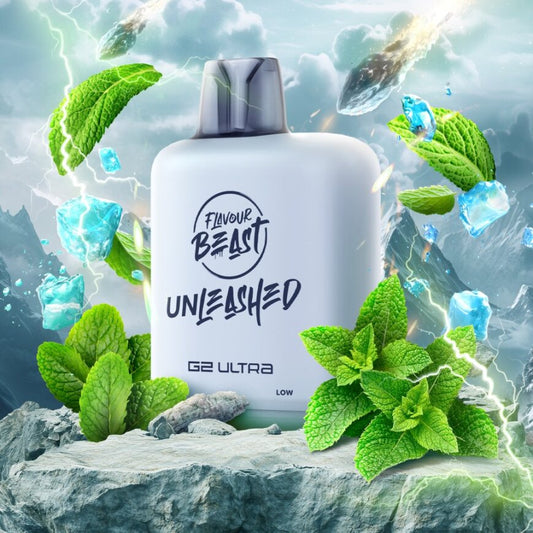 Flavour Beast G2 Ultra Level X PODS Unleashed Epic Peppermint Iced ONT