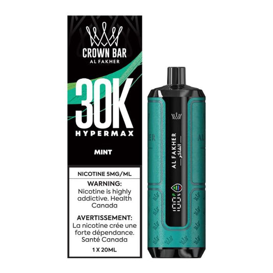 AL Fakher Crown Bar 30K Hypermax Disposable Mint ONT
