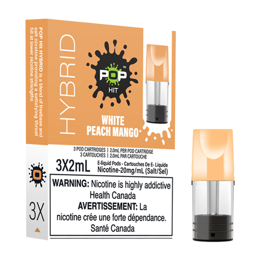 Pop Vapor Hybrid PODS White Peach Mango (3x2ml)