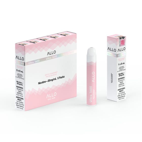 Allo Ultra Disposable 1600 White Strawberry