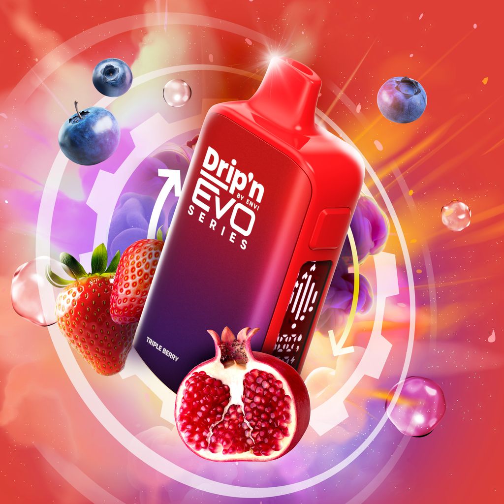 Drip’n By Envi Disposable EVO63K Triple Berry ONT